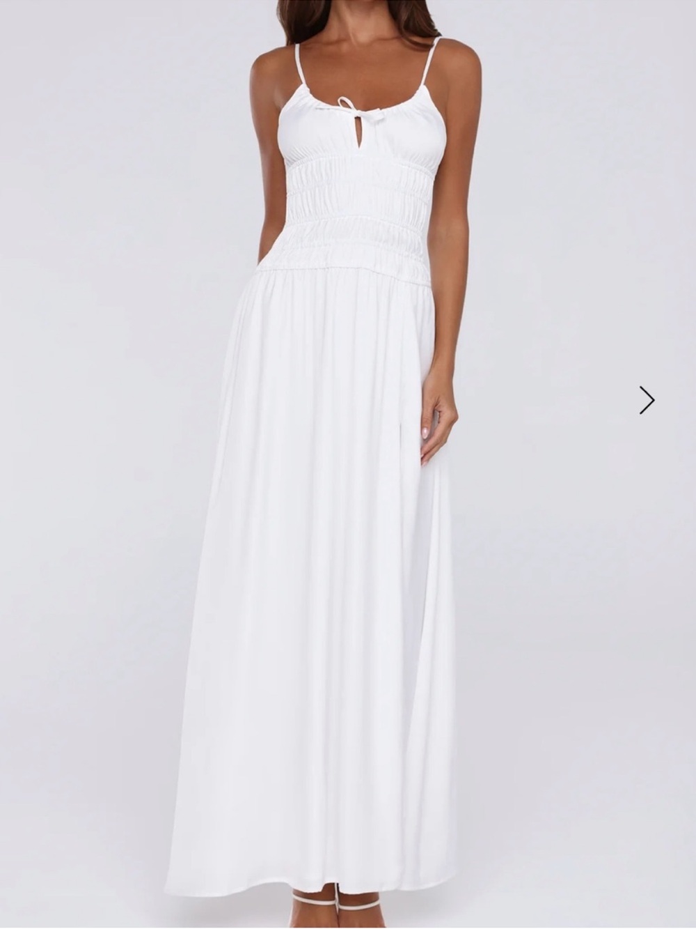 SUNBEAM DAYS MAXI DRESS WHITE